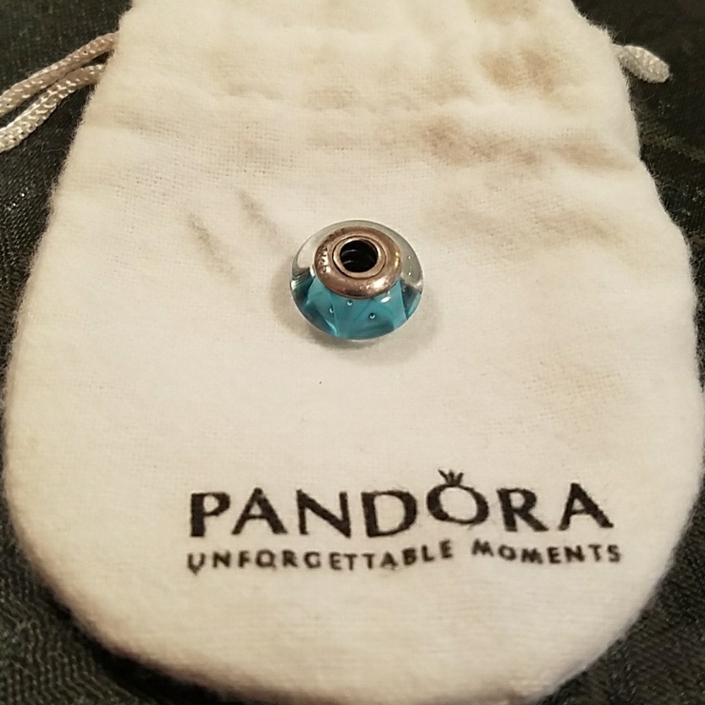 Pandora Turquoise Glass Charm》》FINAL PRICE DROP
